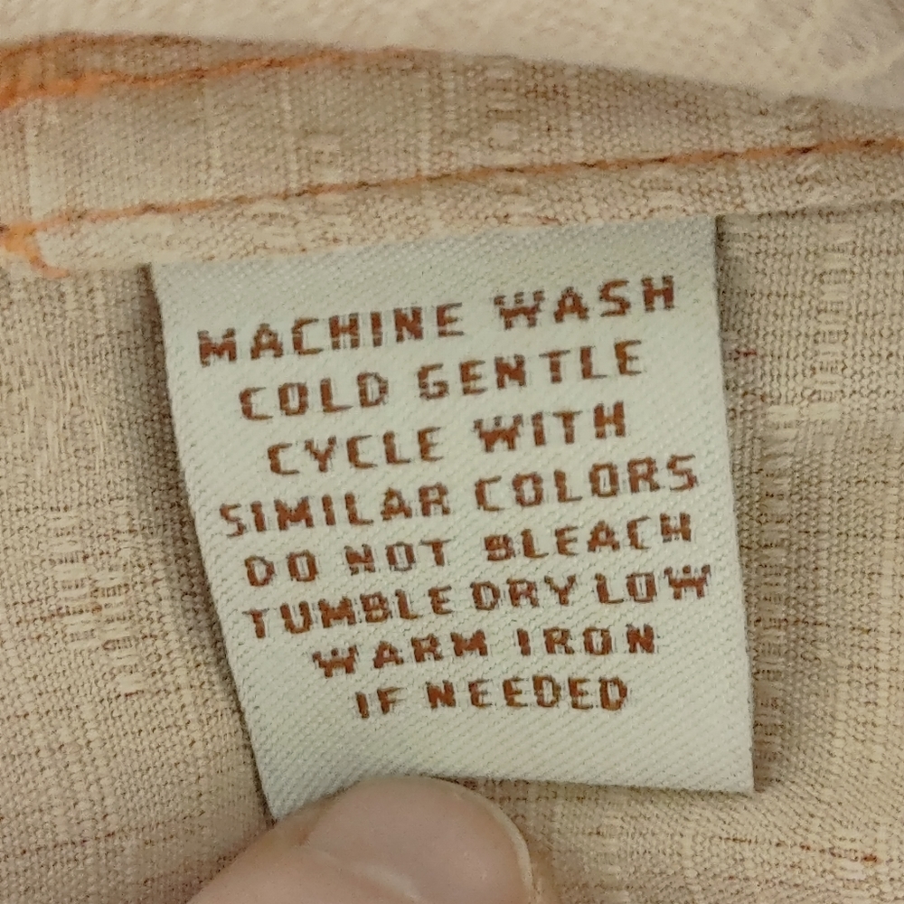 CARIBBEAN PALM PRINT WOVEN SILK BLEND SHORT SLEEVE SHIRT, CORAL XL - Picture 8 of 9